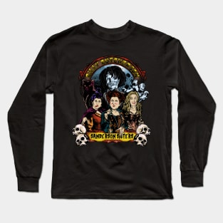 Billy Butcherson x Sanderson Sisters from hocus pocus Long Sleeve T-Shirt